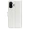  iPhone 16 Plus Fodral Litchi Läder Vit