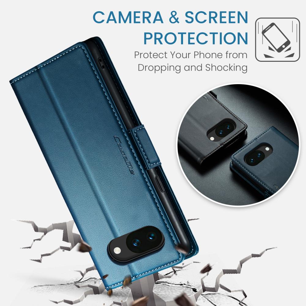 CASEME CASEME Google Pixel 10a Fodral RFID Läder Blå