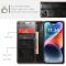 CASEME CASEME iPhone 15 Plus Fodral Oil Wax Flip Brun