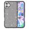  iPhone 17 Skal Hybrid Glitter Svart