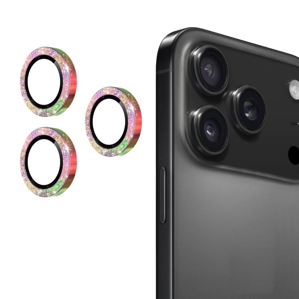 ENKAY ENKAY Phone 17 Pro Max / 17 Pro Linsskydd Glitter Colorful