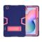  Samsung Galaxy Tab S6 Lite - Shockproof Hybrid Skal Med Kickstand - Blå/Rosa