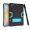  Samsung Galaxy Tab S6 Lite - Shockproof Hybrid Skal Med Kickstand - Svart/Blå