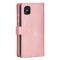  iPhone 13 Mini - Multifunktionellt Flerkort Läder Fodral - Roséguld