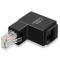 CableCreation CableCreation 90 Graders RJ45 Ethernet Adapter Svart