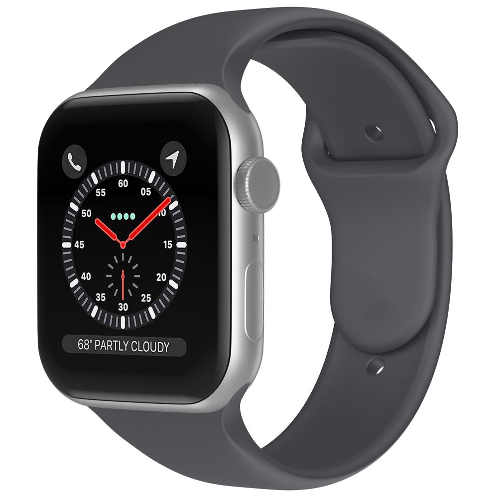ColorPop Apple Watch 38/40/41/42 mm Silikon Armband (M/L) Mörk Grå