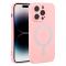  iPhone 15 Pro Max Skal MagSafe Liquid Silikon Rosa