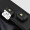  AirPods 3 Skal PU-Läder Textur Karbinhake Svart