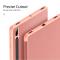 DUX DUCIS DUX DUCIS Samsung Galaxy Tab S7 Plus / Tab S8 Plus DOMO Tri-Fold Fodral Roséguld