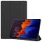  Samsung Galaxy Tab S7 Plus / Tab S8 Plus Tri-Fold Fodral Pennhållare Svart