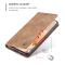 CASEME CASEME Samsung Galaxy S21 FE Fodral Retro Flip Läder Brun