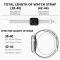 ColorPop Sportarmband Dual-Color Apple Watch 42/41/40/38 mm (S/M) Vit/Svart