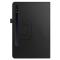  Samsung Galaxy Tab S7 Plus / Tab S8 Plus Litchi Läder Fodral Svart