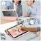  iPad Mini 2024/2021 Fodral Tri-Fold Hybrid Pennhållare Ljus Rosa
