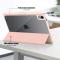  iPad Mini 2024/2021 Fodral Tri-Fold Hybrid Pennhållare Ljus Rosa