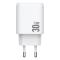 AMORUS Amorus 30W GaN PD QC USB-C / USB-A Väggladdare Vit