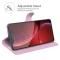  iPhone 13 Pro Max Fodral Litchi Läder Ljus Rosa