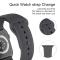 ColorPop Apple Watch 42/44/45/46/49 mm Silikon Armband (M/L) Mörk Grå