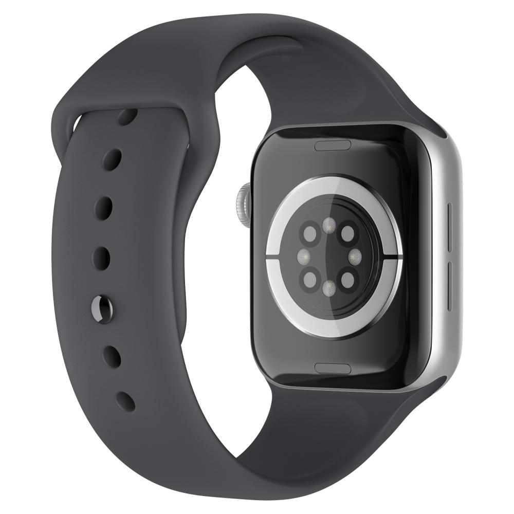 ColorPop Apple Watch 42/44/45/46/49 mm Silikon Armband (M/L) Mörk Grå