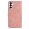  Samsung Galaxy S26 Fodral Fjäril Tryck Rosa