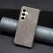  Samsung Galaxy S24 FE Fodral Läder Grå
