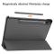 Samsung Galaxy Tab S9 Fodral Tri-Fold Läder Grå