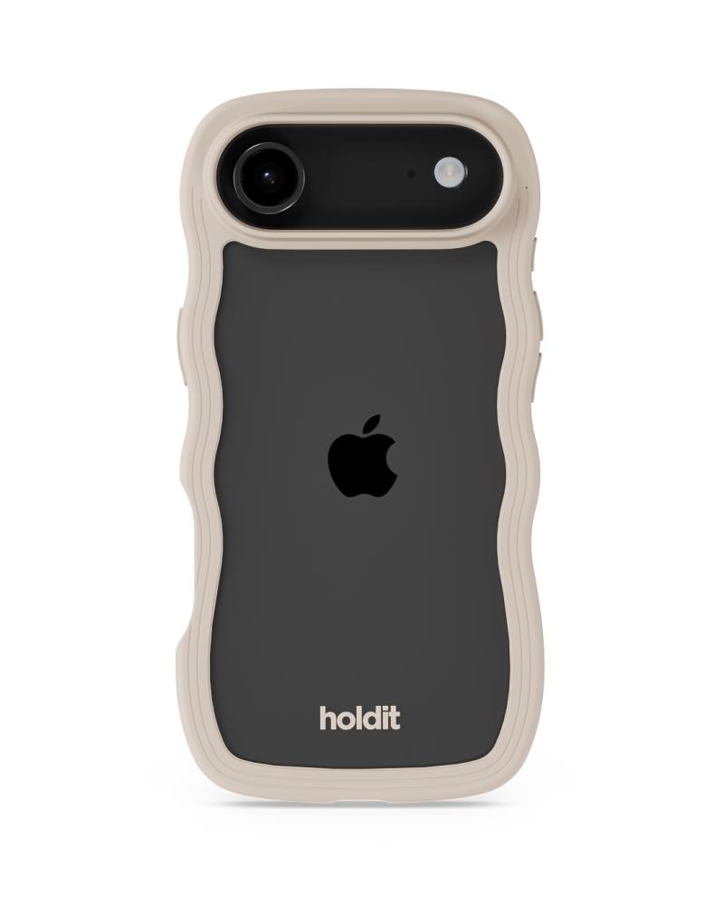 holdit holdit iPhone Air Mobilskal Wavy Light Beige/Transparent