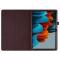  Samsung Galaxy Tab S7 Plus / Tab S8 Plus Litchi Läder Fodral Brun