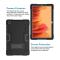  Samsung Galaxy Tab A7 10.4 Skal Shockproof Hybrid Med Kickstand Svart