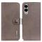 KHAZNEH KHAZNEH Samsung Galaxy S25 Edge Fodral Läder Khaki