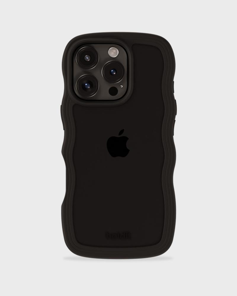holdit holdit iPhone 16 Pro Skal Wavy Svart/Transparent