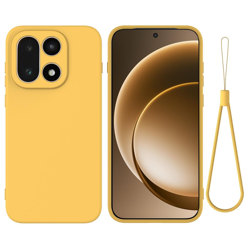 OnePlus 15 Skal Liquid Silikon Gul