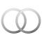 BASEUS Baseus 2-PACK Magnetisk MagSafe Ring Ultra Tunn Silver
