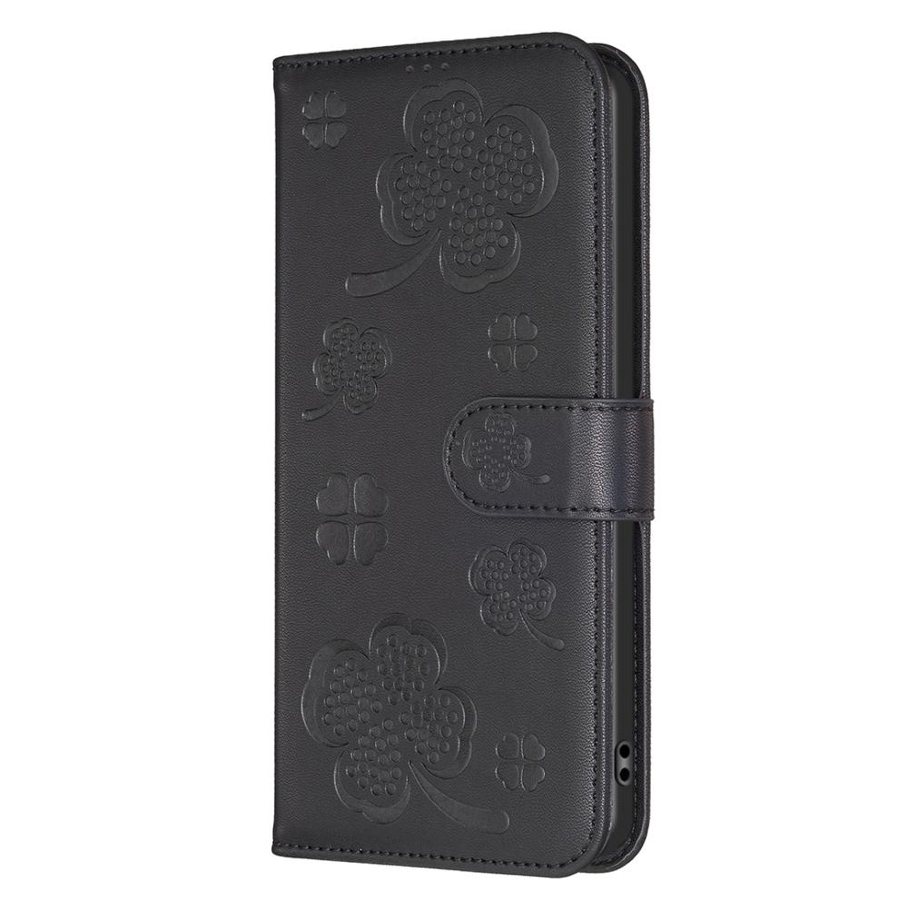  iPhone 17 Pro Max Fodral Med Blommigt Tryck Svart