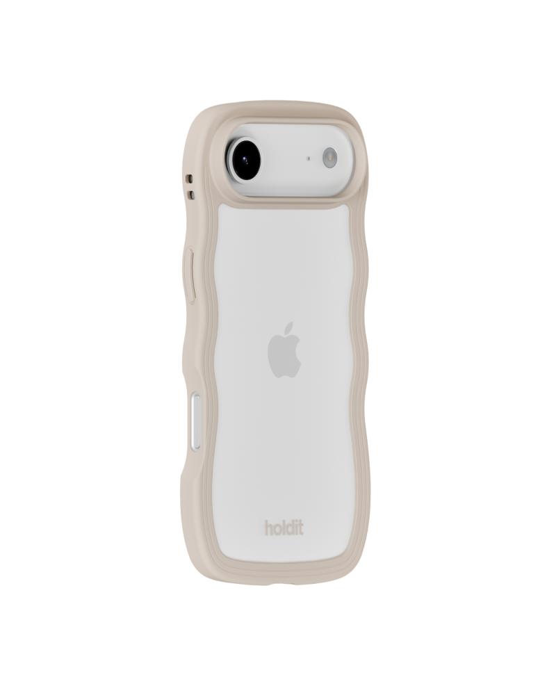 holdit holdit iPhone Air Mobilskal Wavy Light Beige/Transparent