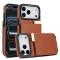  iPhone 18 Pro / 17 Pro Skal Med Kortfack Brun