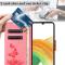  Samsung Galaxy A27 5G Fodral Läder Fjärilar Rosa
