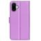  iPhone 16 Plus Fodral Litchi Läder Lila