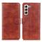  Samsung Galaxy S23 Plus Fodral Crazy Horse Läder Brun