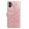  Samsung Galaxy A07 Fodral Med Fjäril Tryck Roséguld