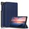  Samsung Galaxy Tab A7 Lite 8.7 - Tri-Fold Läder Fodral - Mörk Blå