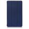  Samsung Galaxy Tab A7 Lite 8.7 - Tri-Fold Läder Fodral - Mörk Blå