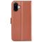  iPhone 16 Plus Fodral Litchi Läder Brun