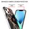  iPhone 14 Skal Marmor TPU Svart Blomma