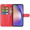  Samsung Galaxy A55 5G Fodral Litchi Läder Röd