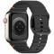  Apple Watch 42/44/45/46/49 mm Armband Silikon Wave Svart