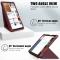  Samsung Galaxy Tab A7 Lite 8.7 - Origami Case Stand Fodral - Vinröd
