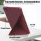  Samsung Galaxy Tab A7 Lite 8.7 - Origami Case Stand Fodral - Vinröd