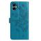  Samsung Galaxy A07 Fodral Med Fjäril Tryck Blå