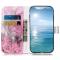  Samsung Galaxy S25 FE Fodral Med Tryck Rosa Marmor